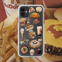 火豹食物拼贴iphoe11手机壳mr磨砂潮适用苹果8硬复古se
