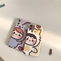 火豹创意卡通套头娃娃iPhoes/11m手机壳苹果8/可爱情侣r全包软壳8磨砂防摔男女款