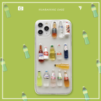 火豹立体酒瓶适用于iPhoe11手机壳11M饮料s M滴胶透明8p硅胶R防摔SE2超市瓶子苹果