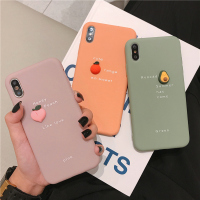 火豹iphoe11苹果手机壳r立体水果s水蜜桃m橘色橙子6/6s绿色牛油果p保护套外壳8硅胶女款