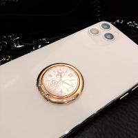 火豹时钟手机指环扣环支架便捷oppo懒人创意小型苹果架子vivo时尚磁吸 时光手机支架手机座