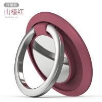 火豹手机指环扣超薄环指扣指架环支架女多功能手环扣指扣环男壳懒人强力磁吸后面的金属苹果环扣隐 山楂红-[磁吸款★3手机座