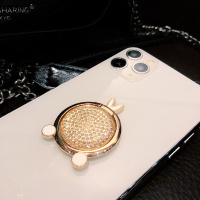 火豹水钻手机指环扣环支架便捷oppo懒人创意华为环指带钻vivo小型苹果 宝露娃娃白手机座