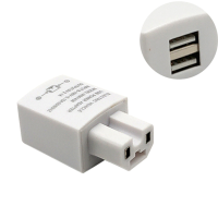 火豹电动摩托车usb手机充支架电瓶多功能车载充导航固定支架 2A充电器不加线白色手机座