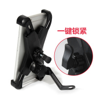 火豹车载防雨夹子跑车支架支架导航骑行通用手机摩托车电动车防水踏板 升级/镜座款/一键固定C42R38手机座