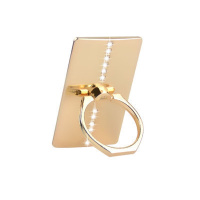 火豹OPPOr9s手机壳文艺清新叶子r9戒指卡扣指环支架r11挂绳r9全包 金色金长条买2送1手机座