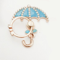 火豹OPPOr9s手机壳文艺清新叶子r9戒指卡扣指环支架r11挂绳r9全包 浅蓝色蓝雨伞买2送1手机座