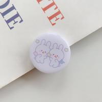 火豹十二星座手机支架伸缩气囊手机壳配件懒人自拍折叠指环扣 深灰色双子座手机座