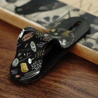 火豹推拉式手机支架指环扣车载桌面多功能男女通用安卓苹果伸缩支撑架 花草世界-通用版手机座