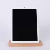 火豹黑胡桃实木质平板电脑支架子底座托办公创意桌面苹果iPd通用 榉木双面槽(平板支架)手机座