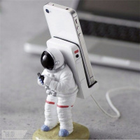 火豹宇航员太空人手机支架眼镜架熊兔子IPd支架创意摆件生日 宇航员手机支架站立款手机座