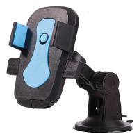 火豹前挡风玻璃大货车挖掘机汽车载手机支架式导航支撑大铲车通用 升级加固款(蓝色)玻璃专用款手机座