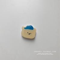 火豹韩国风卡通可爱考拉/星球/小熊造型黏贴型手机支架 *戴蓝色帽子的小熊/造型支架手机座