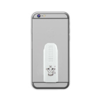 火豹手机平板支架隐形超薄折叠iPhoe ipd通用平板电脑懒人粘贴式 白色(小号)折叠支架手机座