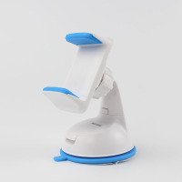 火豹汽车式座仪表台中控台车用导航仪5s6p通用多功能车载手机支架 蓝白色手机座