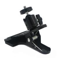 火豹手机通用支架夹子创意多功能金属看电视手机夹头吉他录像配件 云台大力夹手机座