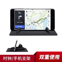 火豹2019新款保时捷cyee卡宴18汽车手机支架车载防滑垫中控台摆件 升级钻石纹189手机座