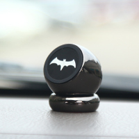 火豹mimrt女神创意可爱车载手机磁吸支架女汽车仪表台粘贴式 烤漆黑蝙蝠手机座