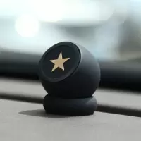 火豹简约金属车载磁吸手机支架强磁式汽车仪表中控台粘贴磁性磁铁 磨砂款金星手机座