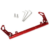 火豹摩托车改装手机导航支架JOG福禧赛鹰巧格i多功能镜座龙头车把横杆 红色手机座