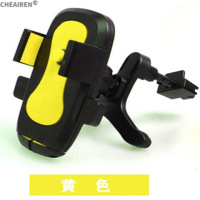 火豹面包车出风口车载手机支架汽车导航仪五菱之光荣光长安之星光 出风口黄色手机座