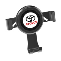 火豹适用于丰田车载手机支架汉兰达凯美瑞锐志霸道RV4酷路泽雷凌奕泽 黑手机座