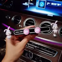 火豹车载手机支架汽车用网红可爱车内多功能通用出风口车上导航支撑架 小兔一字支架手机座