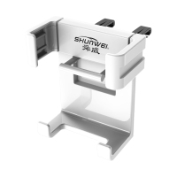 火豹车载手机支架汽车空调出风口导航支架车上放手机多功能电话固定架 白色手机座