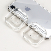 火豹粘胶帖黏胶手机架可水洗硅胶集线器随手贴车载硅胶吸附床头贴抖音 [2个装]方形纳米随手贴[可水洗]手机座