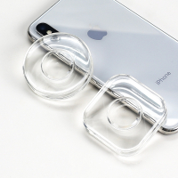 火豹粘胶帖黏胶手机架可水洗硅胶集线器随手贴车载硅胶吸附床头贴抖音 [2个装](圆形+方形)纳米随手贴[可水洗]手机座