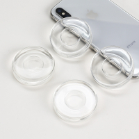 火豹粘胶帖黏胶手机架可水洗硅胶集线器随手贴车载硅胶吸附床头贴抖音 [4个装]圆形纳米随手贴[可水洗]手机支架手机座