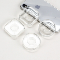 火豹粘胶帖黏胶手机架可水洗硅胶集线器随手贴车载硅胶吸附床头贴抖音 [4个装](2圆形+2方形)纳米随手贴[可水洗手手机座