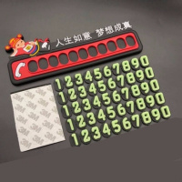 火豹汽车用手机支架多功能车载防滑垫车内导航仪表台置物垫临时停车牌 财神人生如意手机座