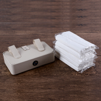 火豹车载纸巾盒挂式天窗遮阳板创意抽纸盒车内汽车用品带车标手机支架 无车标送10包纸巾手机座