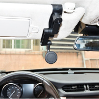 火豹ETC设备汽车遮阳板支架车载导航行车记录仪副驾驶视频手机座360度 4-6.5英寸遮阳板支架配引磁夹手机座