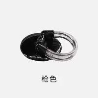 火豹车载手机指环支架出风口创意防滑多功能懒人手机指环扣桌面支架 枪色手机座
