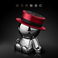 火豹车载手机支架中控可爱车上磁吸磁铁式汽车强磁支撑导航支驾女 通用款-魅惑红手机座