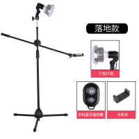 火豹手机俯拍支架桌面拍摄录小型开箱视频补光灯三脚架画画书法美 落地款35W摄影灯三色调光自拍器手机座