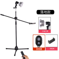 火豹手机俯拍支架桌面拍摄录小型开箱视频补光灯三脚架画画书法美 落地款35W摇控冷暖灯遥控调光自手机座