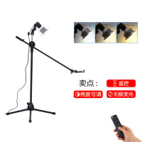 火豹手机俯拍支架桌面拍摄录小型开箱视频补光灯三脚架画画书法美 落地款+35W摇控冷暖灯/遥控调光手机支架手机座
