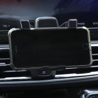 火豹现代菲塔全新胜达途胜i35悦动内饰改装专用导航车载手机支架 19-20款全新胜达专用-可横竖屏-金色手机座