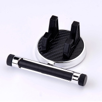 火豹车载手机支架带电话号码多功能创意通用仪表台临时停车号码牌 冰银色手机座