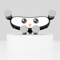 火豹汽车用手机导航支架车载风口卡扣式型可爱男女卡通用手机架 萌娃支架[白色]手机座