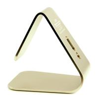 火豹手机支架创意微吸懒人ipd平板电脑桌面上托架子粘贴式金属通用型 微吸支架---金色手机座