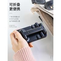 火豹。拍照随身小巧办公稳定手机桌面支架便携可爱卡通日式创意 白色带5000mAh移动电源版可折叠手机座