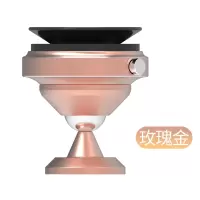 火豹车载手机支架式支撑汽车出风口通用导航支驾奔驰创意 排气式手机支架[玫瑰金]手机座