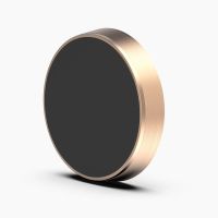 火豹手机车载支架汽车磁吸贴片强力电动车铁片导航出风口车用支撑 [金属磁贴-圆形]土豪金-2块铁片手机座