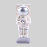 火豹太空人手机支架宇航员苹果iPd支架桌面摆件平板座懒人支 太空人手机架(银)5.5*9*13手机座