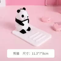 火豹创意手机懒人支架桌面少女心可调节卡通可爱随身平板ipd支架 熊猫手机座