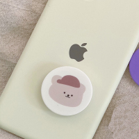 火豹所风简约懒人苹果手机配件支架网红拍摄桌面支撑指环 帽子小熊手机座